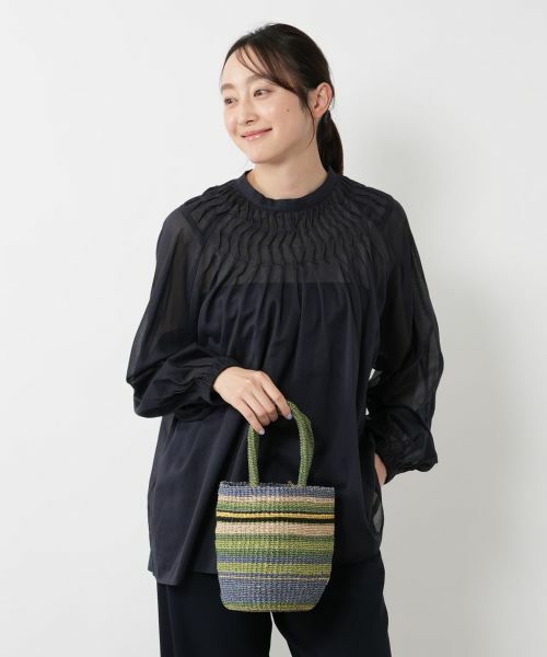 NEMIKA / ネミカ ハンドバッグ | マルチボーダーカゴバッグ【VIOLAd’ORO】 | 詳細13