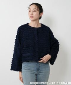 NEMIKA / ネミカ カーディガン・ボレロ | フリンジニットジャケット【THREE DOTS】