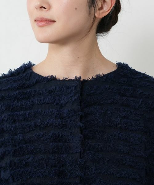 NEMIKA / ネミカ カーディガン・ボレロ | フリンジニットジャケット【THREE DOTS】 | 詳細10