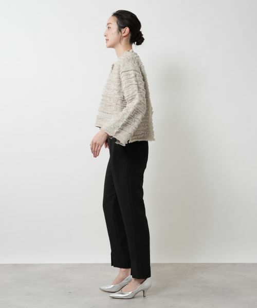 NEMIKA / ネミカ カーディガン・ボレロ | フリンジニットジャケット【THREE DOTS】 | 詳細2