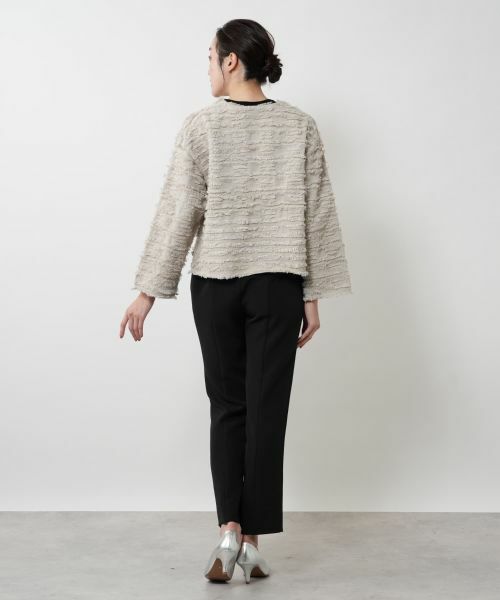 NEMIKA / ネミカ カーディガン・ボレロ | フリンジニットジャケット【THREE DOTS】 | 詳細3