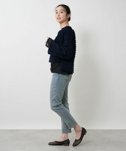 NEMIKA / ネミカ カーディガン・ボレロ | フリンジニットジャケット【THREE DOTS】 | 詳細5