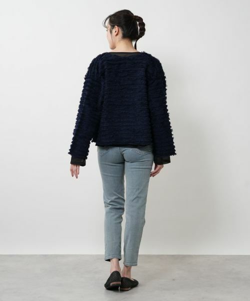 NEMIKA / ネミカ カーディガン・ボレロ | フリンジニットジャケット【THREE DOTS】 | 詳細6