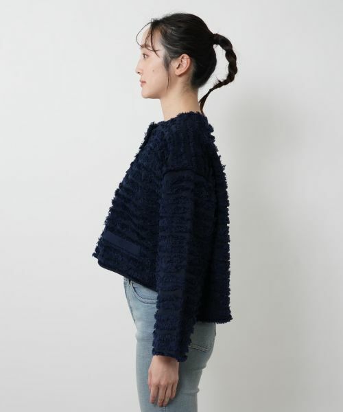 NEMIKA / ネミカ カーディガン・ボレロ | フリンジニットジャケット【THREE DOTS】 | 詳細8