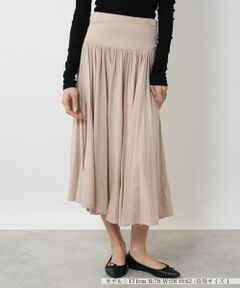 NEMIKA / ネミカ ミニ・ひざ丈スカート | ジャージーフレアスカート【THREE DOTS】