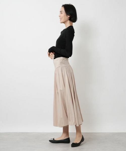 NEMIKA / ネミカ ミニ・ひざ丈スカート | ジャージーフレアスカート【THREE DOTS】 | 詳細2