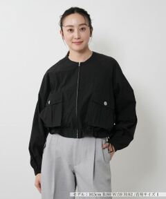 NEMIKA / ネミカ テーラードジャケット | クロップドノーカラージャケット【THREE DOTS】