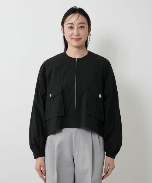 NEMIKA / ネミカ テーラードジャケット | クロップドノーカラージャケット【THREE DOTS】 | 詳細10