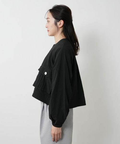 NEMIKA / ネミカ テーラードジャケット | クロップドノーカラージャケット【THREE DOTS】 | 詳細11