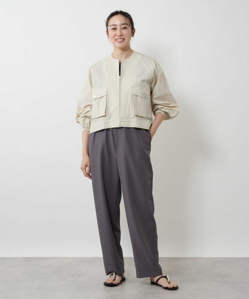 NEMIKA / ネミカ テーラードジャケット | クロップドノーカラージャケット【THREE DOTS】 | 詳細4