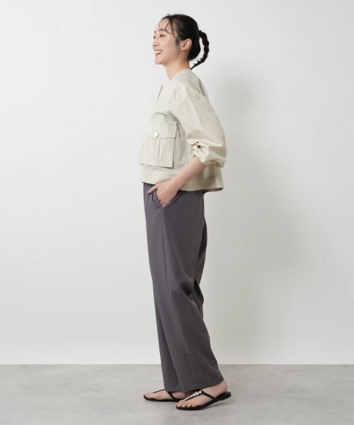 NEMIKA / ネミカ テーラードジャケット | クロップドノーカラージャケット【THREE DOTS】 | 詳細5