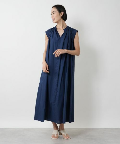 NEMIKA / ネミカ ドレス | ギャザーデザインワンピース【THREE DOTS】 | 詳細1