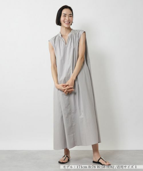 NEMIKA / ネミカ ドレス | ギャザーデザインワンピース【THREE DOTS】 | 詳細4