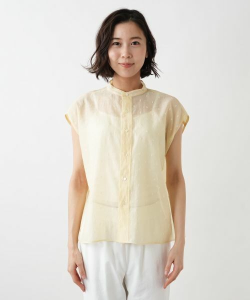 NEMIKA / ネミカ シャツ・ブラウス | ドットエンブロイダリーフレンチシャツ【TICCA】 | 詳細7