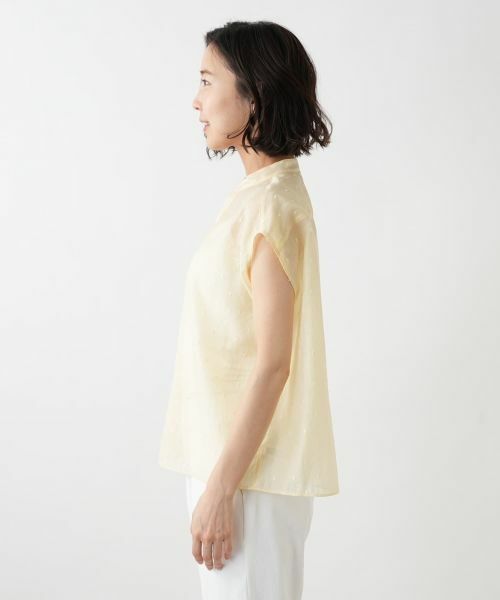 セール】 ドットエンブロイダリーフレンチシャツ【TICCA