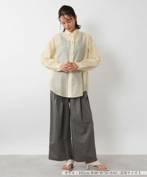 NEMIKA / ネミカ シャツ・ブラウス | 刺繍柄ルーズフィットシャツ【TICCA】 | 詳細1