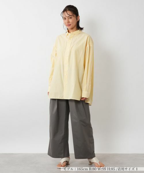 NEMIKA / ネミカ シャツ・ブラウス | ストライプビッグシャツ【TICCA】 | 詳細1