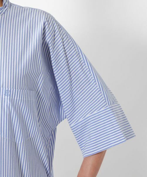 NEMIKA / ネミカ ドレス | ストライプバンドカラーワンピース【TICCA】 | 詳細10