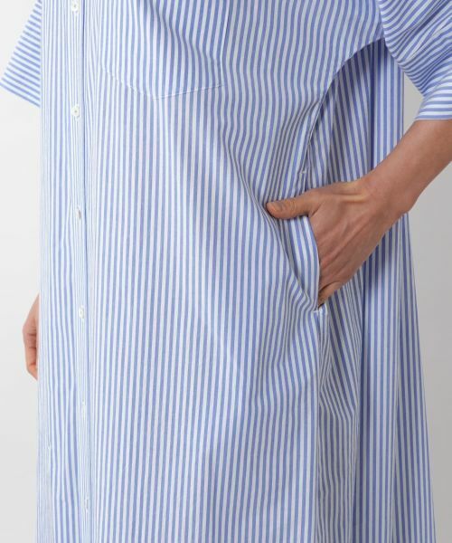 NEMIKA / ネミカ ドレス | ストライプバンドカラーワンピース【TICCA】 | 詳細11