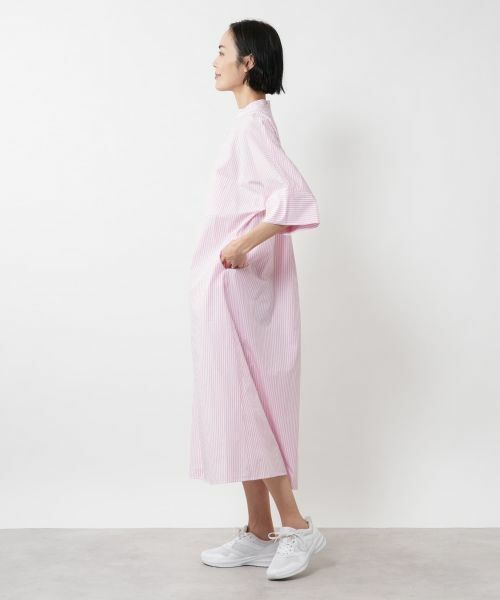 NEMIKA / ネミカ ドレス | ストライプバンドカラーワンピース【TICCA】 | 詳細15