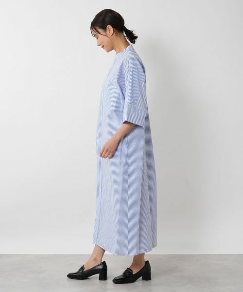 NEMIKA / ネミカ ドレス | ストライプバンドカラーワンピース【TICCA】 | 詳細2