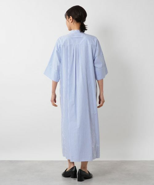 NEMIKA / ネミカ ドレス | ストライプバンドカラーワンピース【TICCA】 | 詳細3