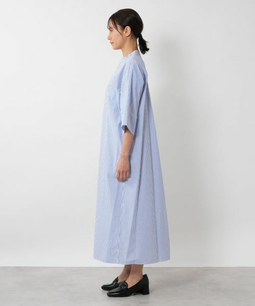 NEMIKA / ネミカ ドレス | ストライプバンドカラーワンピース【TICCA】 | 詳細5
