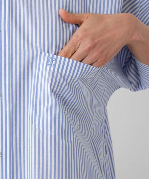NEMIKA / ネミカ ドレス | ストライプバンドカラーワンピース【TICCA】 | 詳細9