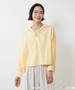 NEMIKA / ネミカ シャツ・ブラウス | ストライプワイドカラーシャツ【TICCA】