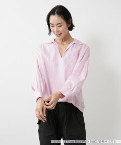 NEMIKA / ネミカ シャツ・ブラウス | ストライプワイドカラーシャツ【TICCA】