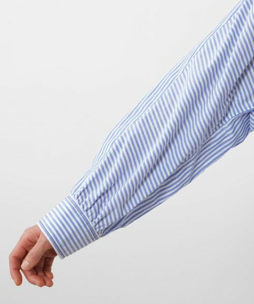 NEMIKA / ネミカ シャツ・ブラウス | ストライプワイドカラーシャツ【TICCA】 | 詳細10