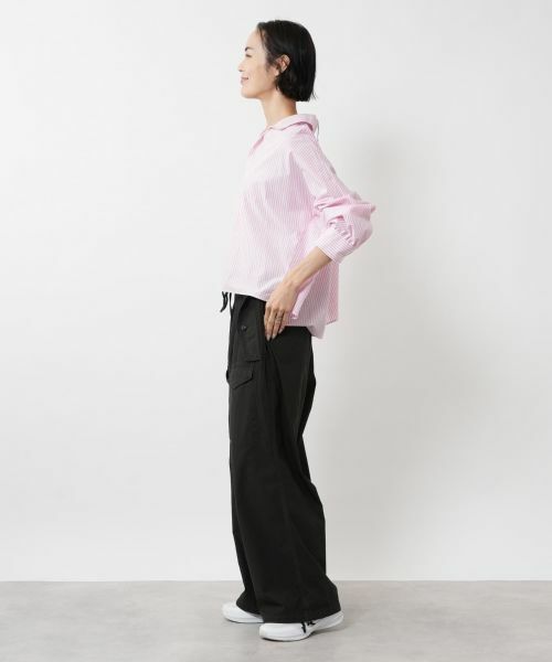 NEMIKA / ネミカ シャツ・ブラウス | ストライプワイドカラーシャツ【TICCA】 | 詳細17