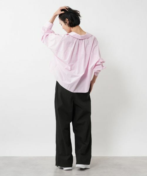 NEMIKA / ネミカ シャツ・ブラウス | ストライプワイドカラーシャツ【TICCA】 | 詳細18