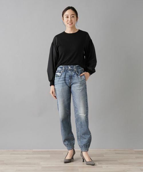 NEMIKA / ネミカ デニムパンツ | デニムプリントジョガーパンツ【RAG&BONE】 | 詳細1