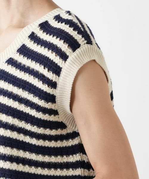 NEMIKA / ネミカ テーラードジャケット | ボーダーニットプルオーバー【LES TRICOTS D'O】 | 詳細12