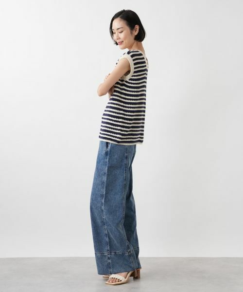 NEMIKA / ネミカ テーラードジャケット | ボーダーニットプルオーバー【LES TRICOTS D'O】 | 詳細5