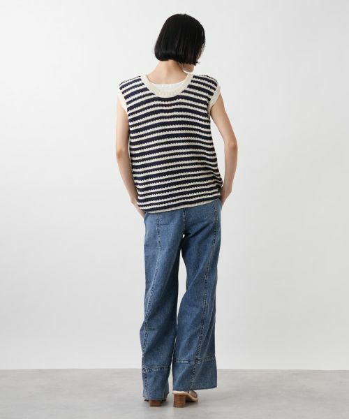 NEMIKA / ネミカ テーラードジャケット | ボーダーニットプルオーバー【LES TRICOTS D'O】 | 詳細6