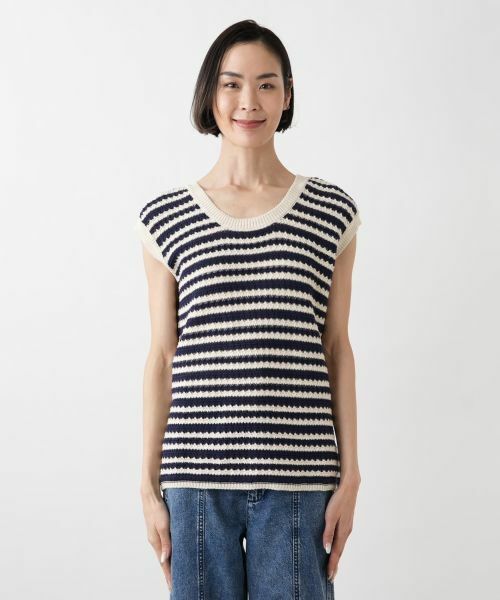 NEMIKA / ネミカ テーラードジャケット | ボーダーニットプルオーバー【LES TRICOTS D'O】 | 詳細7