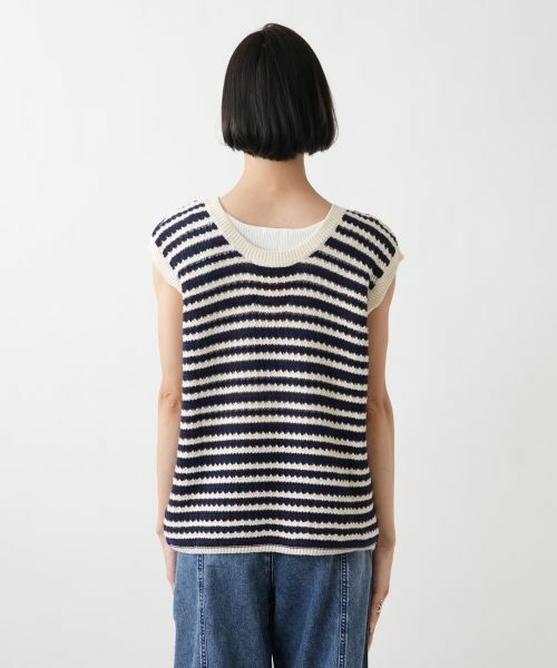 NEMIKA / ネミカ テーラードジャケット | ボーダーニットプルオーバー【LES TRICOTS D'O】 | 詳細9