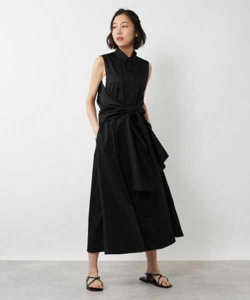 NEMIKA / ネミカ ドレス | フロントリボンノースリーブワンピース【DEVOTION TWINS】 | 詳細1