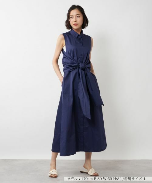 NEMIKA / ネミカ ドレス | フロントリボンノースリーブワンピース【DEVOTION TWINS】 | 詳細4