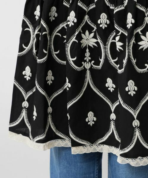 NEMIKA / ネミカ シャツ・ブラウス | フラワー刺繍チュニックブラウス【DEVOTION TWINS】 | 詳細10