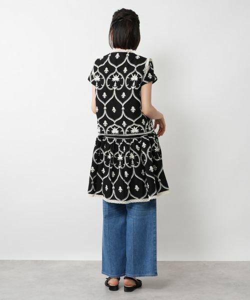 NEMIKA / ネミカ テーラードジャケット | フラワー刺繍ベスト【DEVOTION TWINS】 | 詳細3