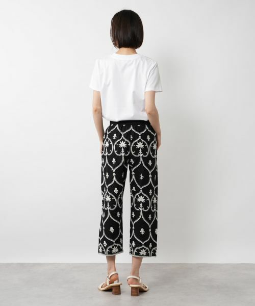 NEMIKA / ネミカ その他パンツ | フラワー刺繍クロップドパンツ【DEVOTION TWINS】 | 詳細3