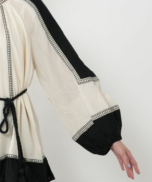 NEMIKA / ネミカ シャツ・ブラウス | 配色切り替えチュニックブラウス【DEVOTION TWINS】 | 詳細10