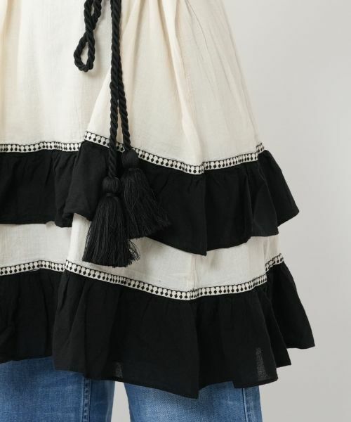 NEMIKA / ネミカ シャツ・ブラウス | 配色切り替えチュニックブラウス【DEVOTION TWINS】 | 詳細11