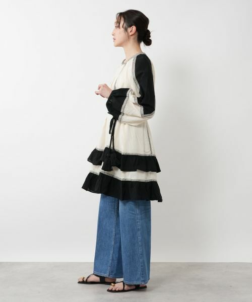 NEMIKA / ネミカ シャツ・ブラウス | 配色切り替えチュニックブラウス【DEVOTION TWINS】 | 詳細2