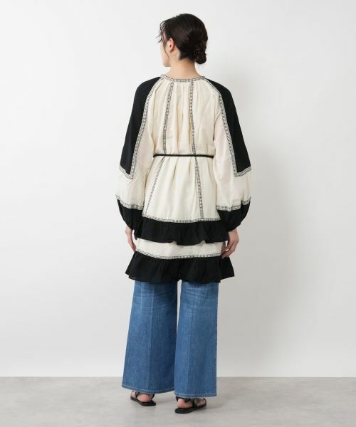 NEMIKA / ネミカ シャツ・ブラウス | 配色切り替えチュニックブラウス【DEVOTION TWINS】 | 詳細3