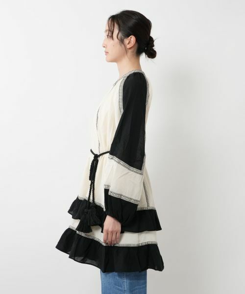 NEMIKA / ネミカ シャツ・ブラウス | 配色切り替えチュニックブラウス【DEVOTION TWINS】 | 詳細6