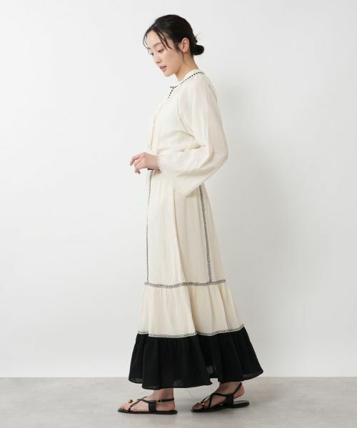 NEMIKA / ネミカ ミニ・ひざ丈スカート | 配色ティアードスカート【DEVOTION TWINS】 | 詳細2